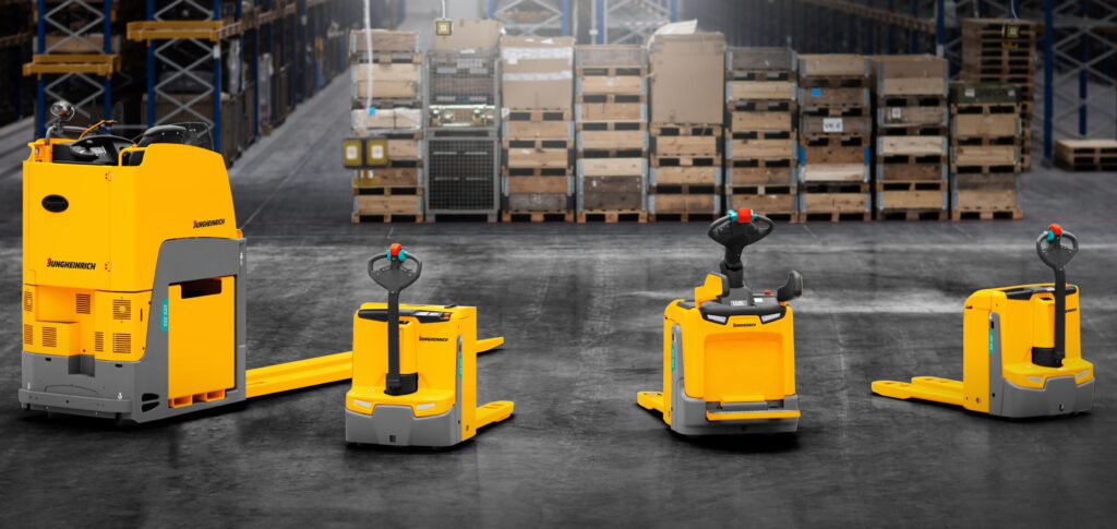 stage electric pallet trucks